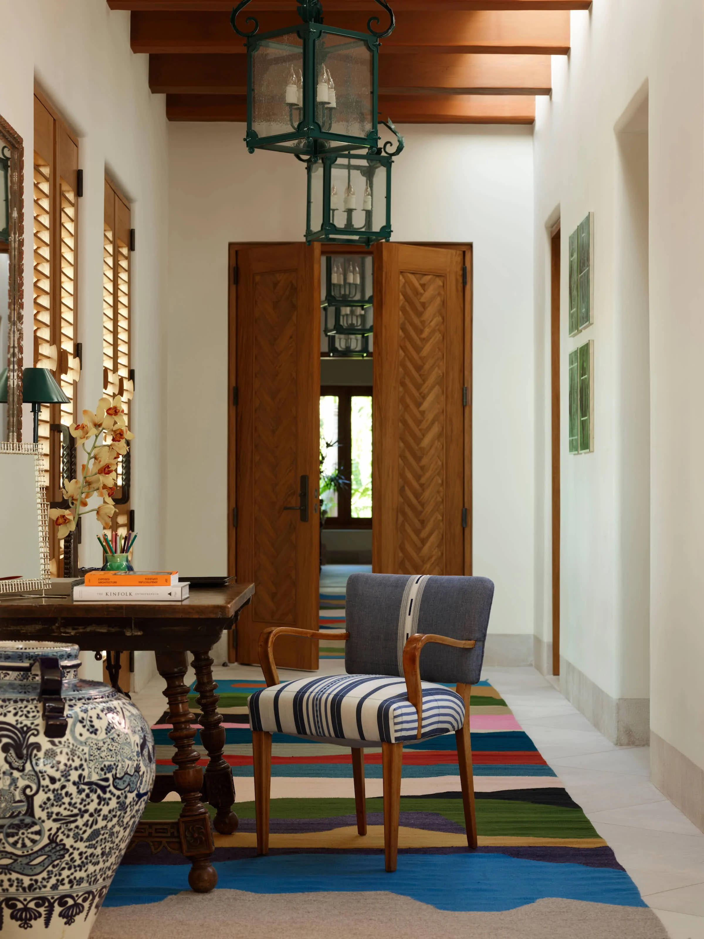 Indoor-outdoor fitness center at the Private Estate — Ranchos Estates, Punta Mita