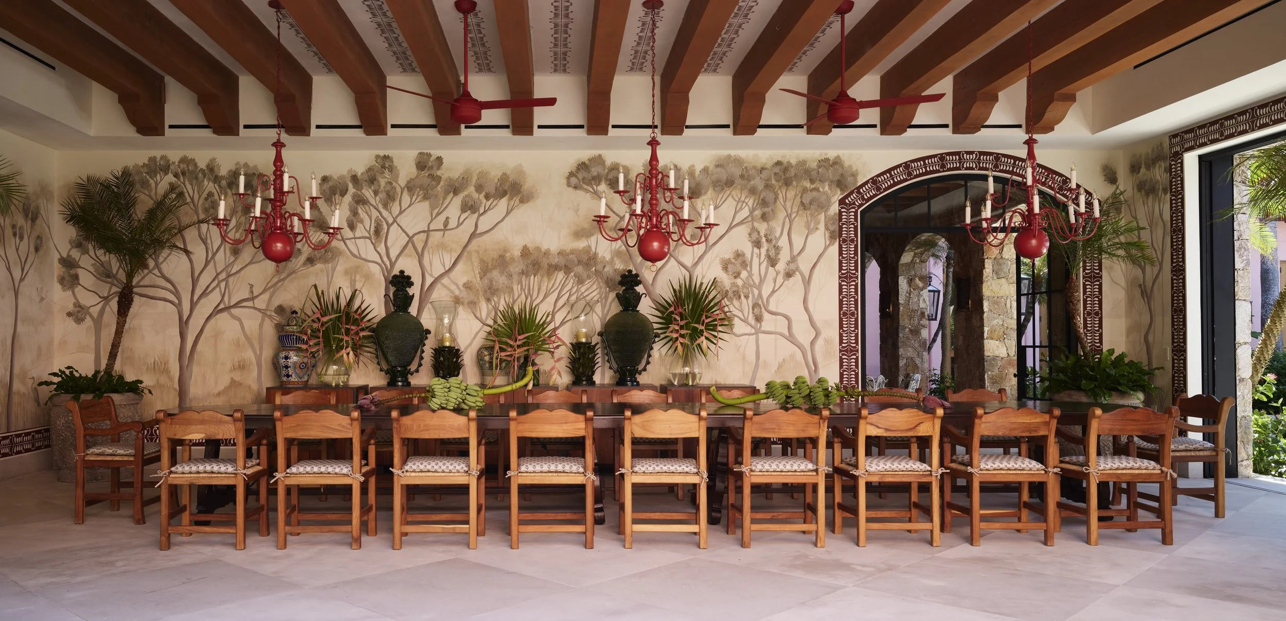 Sunset terrace at the Private Estate — Ranchos Estates, Punta Mita