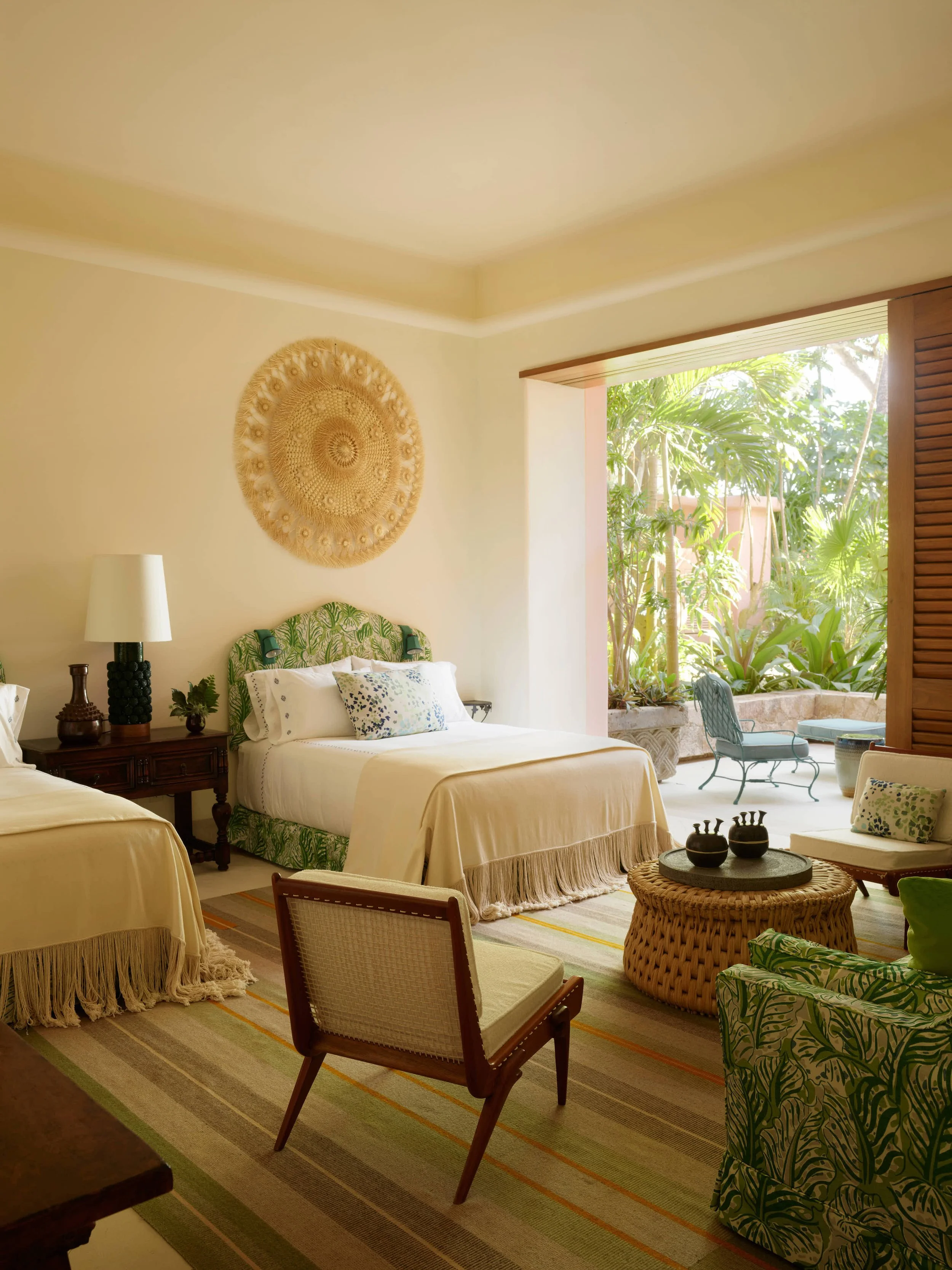 Garden path through tropical foliage at the Private Estate — Ranchos Estates, Punta Mita