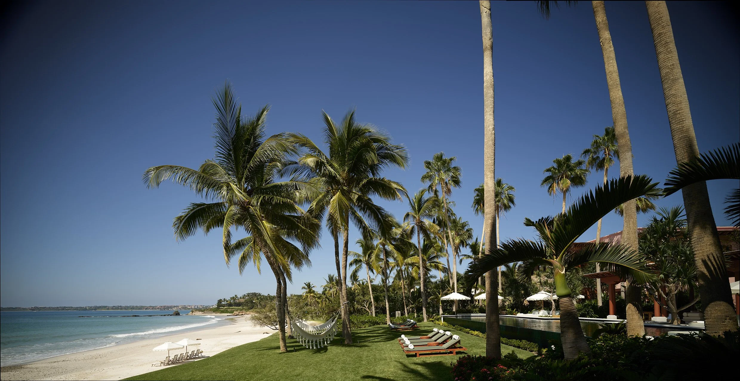 Watersports gear at the Private Estate beach club — Ranchos Estates, Punta Mita